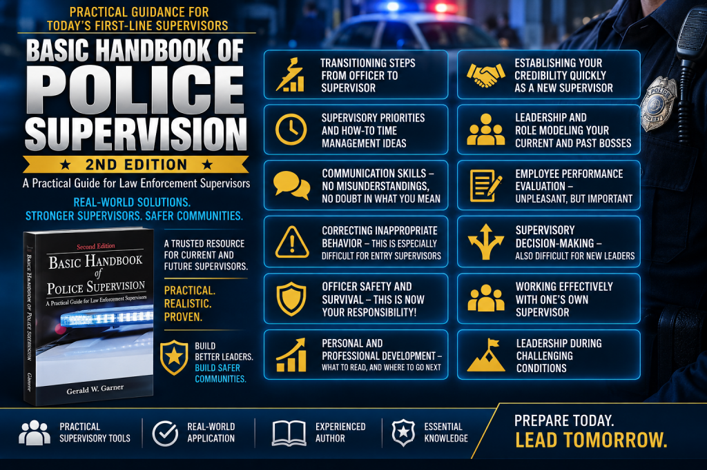 Graphic of Major Topics in Basic Handbook of Police Supervision