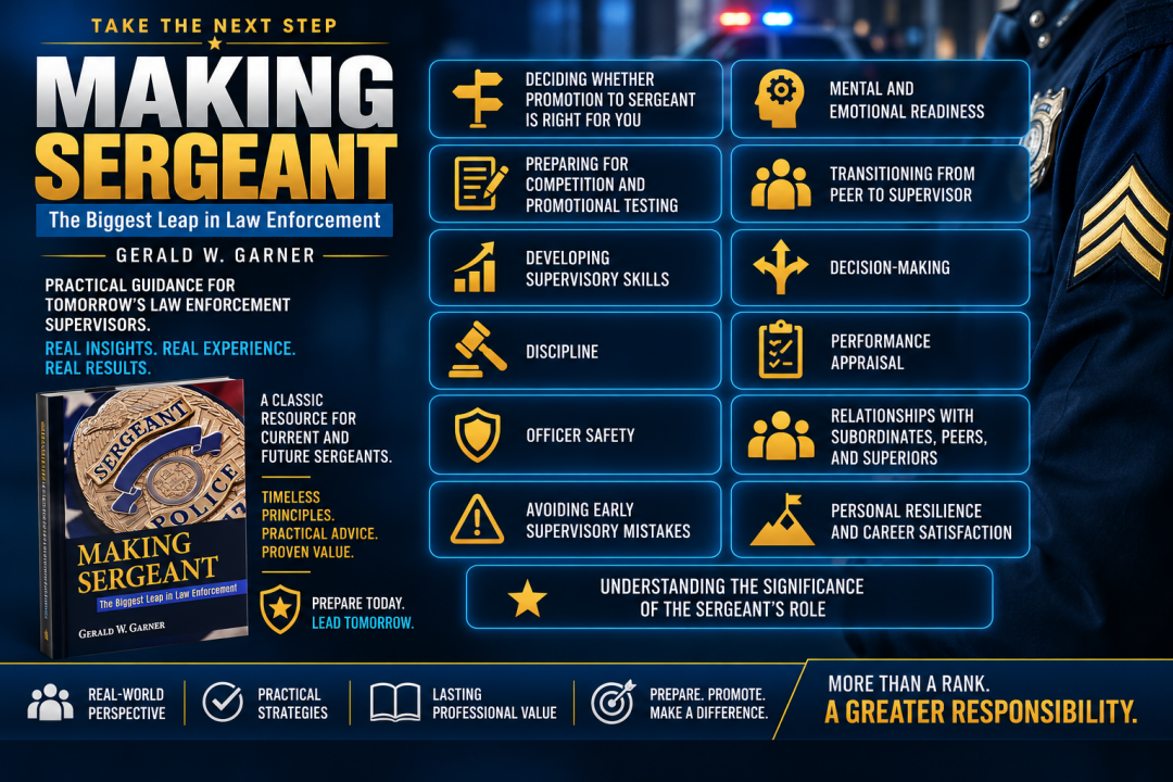 Graphic of Major Topics in Making Sergeant The Biggest Leap in Law Enforcement